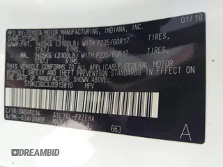 2018 Toyota Sienna LE Auto Access Seat с VIN 5TDKZ3DC3JS913810, выставлен на аукционе IAAI как лот 42476857 с пробегом Не указан миль и . История ставок и продаж доступна на DreamBid. Изображение 9.