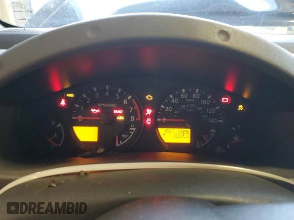 2014 Nissan Xterra X with VIN 5N1AN0NWXEN809546, listed as a Copart auction lot 41813695 with 86,713 mi miles and Salvage Title. Bid and sale history available at DreamBid. Image 9.