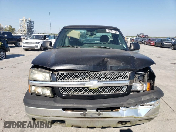 2004 Chevrolet Silverado 1500 LS with VIN 1GCEC14V54Z222219, listed as a Copart auction lot 75520154 with 130,707 mi miles and Salvage Title. Bid and sale history available at carsss.com. Image 5.