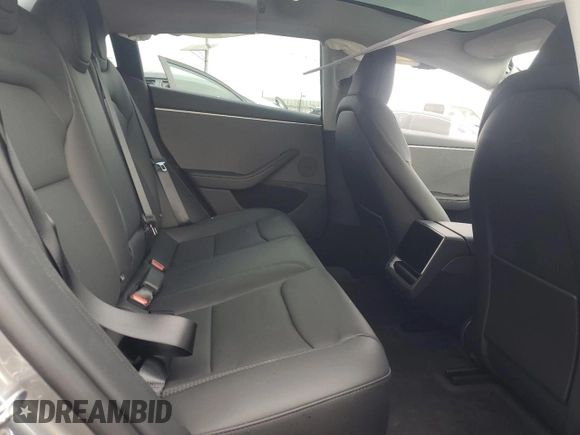 2025 Tesla Model 3 Long Range with VIN 5YJ3E1EAXSF980461, listed as a Copart auction lot 51093215 with 225 mi miles and Salvage title. Bid and sale history available at DreamBid. Image 11.