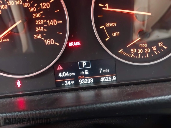2013 BMW 3 Series 328i with VIN WBA3A5G58DNP20600, listed as a IAAI auction lot 41514839 with 93,208 mi miles. Bid and sale history available at carsss.com. Image 15.
