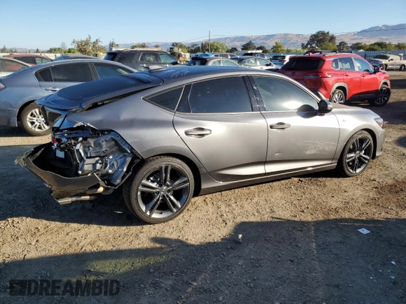 2024 Acura Integra w/A-Spec Technology Package with VIN 19UDE4H61RA026005, listed as a Copart auction lot 73576854 with 5,537 mi miles and Salvage Title. Bid and sale history available at carsss.com. Image 3.