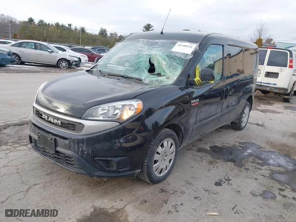 2021 Ram ProMaster City Cargo Van Tradesman SLT with VIN ZFBHRFBB4M6T50487, listed as a IAAI auction lot 41340511 with 24,703 mi miles. Bid and sale history available at carsss.com. Image 17.