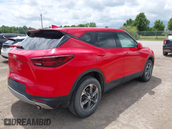2023 Chevrolet Blazer LT with VIN 3GNKBHR43PS171195, listed as a IAAI auction lot 42547323 with 29,525 mi miles and . Bid and sale history available at DreamBid. Image 4.