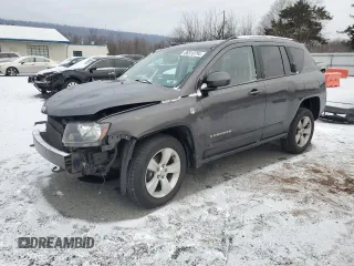 2014 Jeep Compass Latitude with VIN 1C4NJDEB6ED816196, listed as a Copart auction lot 86510794 with 134,058 mi miles and Salvage Title. Bid and sale history available at carsss.com. Image 1.