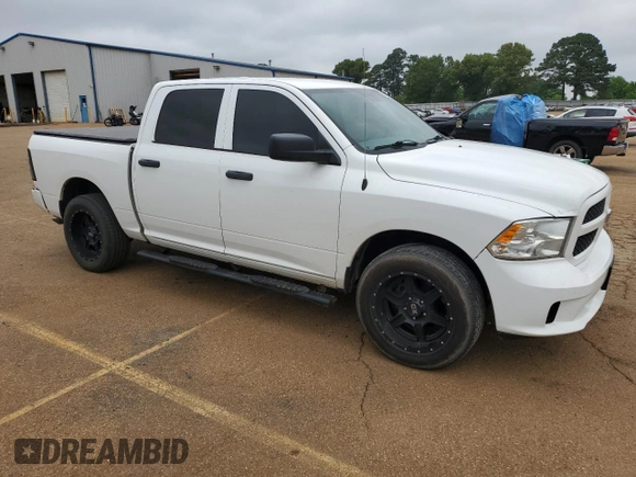 2018 Ram 1500 Express with VIN 1C6RR7KT1JS296009, listed as a Copart auction lot 54512045 with 154,621 mi miles and Salvage title. Bid and sale history available at DreamBid. Image 4.