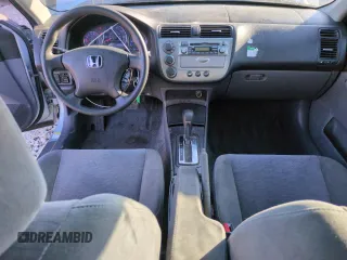 2005 Honda Civic with VIN JHMES96695S009385, listed as a Copart auction lot 88084805 with 188,259 mi miles and Salvage Title. Bid and sale history available at DreamBid. Image 8.