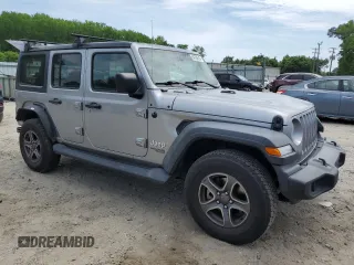 2018 Jeep Wrangler Unlimited Sport S z VIN 1C4HJXDG6JW111568, wystawiony jako Copart lot #54708515 z przebiegiem 137 630 mil mil oraz Szkody całkowita. Historia ofert i sprzedaży dostępna na DreamBid. Obrazek 4.