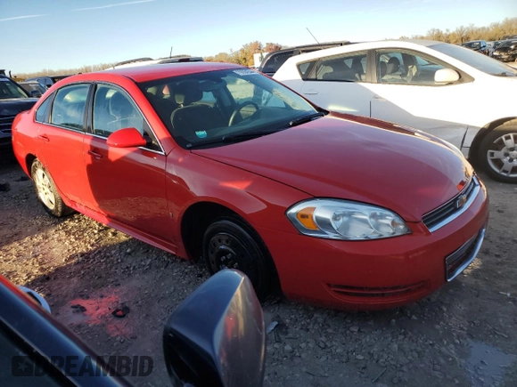 2009 Chevrolet Impala LS with VIN 2G1WB57KX91168389, listed as a Copart auction lot 79554244 with 179,319 mi miles and Salvage Title. Bid and sale history available at DreamBid. Image 4.