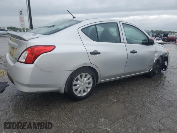 2015 Nissan Versa SV with VIN 3N1CN7AP5FL807681, listed as a Copart auction lot 53857695 with 124,508 mi miles and Salvage Title. Bid and sale history available at carsss.com. Image 3.