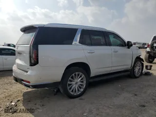 2024 Cadillac Escalade 4WD Premium Luxury with VIN 1GYS4BKL9RR184065, listed as a Copart auction lot 49335615 with 8,575 mi miles and Salvage Title. Bid and sale history available at carsss.com. Image 3.