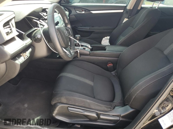 2017 Honda Civic EX-T with VIN 19XFC1E35HE023013, listed as a Copart auction lot 53592114 with 89,260 mi miles and Salvage Title. Bid and sale history available at DreamBid. Image 7.