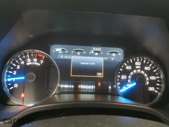 2017 Ford F-150 XL with VIN 1FTEW1EF9HFB41827, listed as a Copart auction lot 51800365 with 101,893 mi miles and Salvage Title. Bid and sale history available at carsss.com. Image 9.