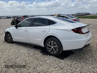 2022 Hyundai Sonata Hybrid Blue with VIN KMHL24JJXNA048348, listed as a Copart auction lot 65349624 with 14,379 mi miles and Salvage Title. Bid and sale history available at carsss.com. Image 2.