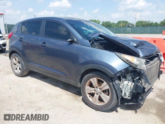 2012 Kia Sportage LX with VIN KNDPB3A2XC7179136, listed as a IAAI auction lot 42298343 with 206,303 mi miles and . Bid and sale history available at DreamBid. Image 1.