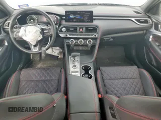 2023 Genesis G70 3.3T with VIN KMTG54TE6PU114300, listed as a Copart auction lot 62484525 with 18,850 mi miles and Salvage title. Bid and sale history available at DreamBid. Image 8.