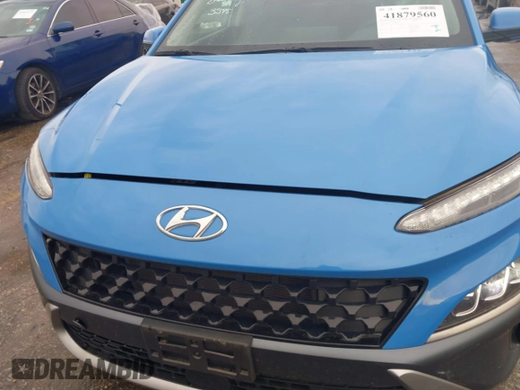 2022 Hyundai Kona Limited with VIN KM8K53A33NU913545, listed as a IAAI auction lot 41879560 with 21,416 mi miles. Bid and sale history available at carsss.com. Image 11.