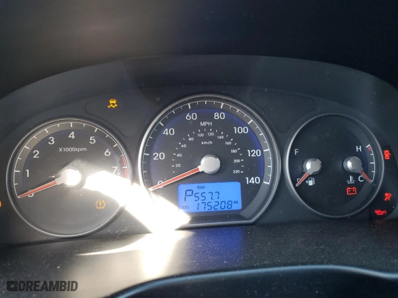 2010 Hyundai Santa Fe GLS with VIN 5NMSG3AB9AH400386, listed as a Copart auction lot 48658275 with 175,208 mi miles and Salvage Title. Bid and sale history available at carsss.com. Image 9.