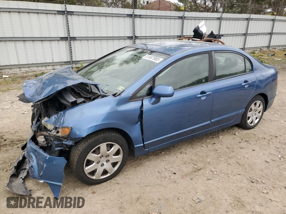 2008 Honda Civic LX with VIN 1HGFA16508L047170, listed as a Copart auction lot 51497985 with 213,230 mi miles and Clean Title. Bid and sale history available at DreamBid. Image 1.
