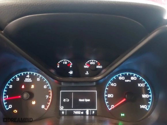 2015 Chevrolet Colorado 4WD LT with VIN 1GCGTBE39F1209034, listed as a IAAI auction lot 41274930 with 74,832 mi miles. Bid and sale history available at carsss.com. Image 7.