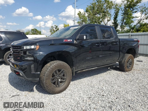 2021 Chevrolet Silverado 1500 LT Trail Boss with VIN 3GCPYFEL8MG113421, listed as a Copart auction lot 54844915 with 133,470 mi miles and Clean Title. Bid and sale history available at DreamBid. Image 1.