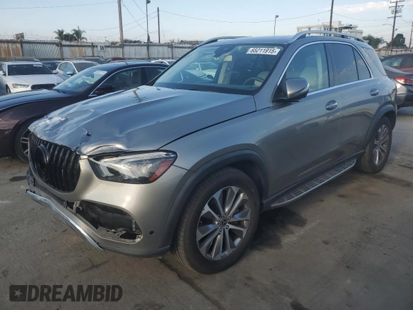 2020 Mercedes-Benz GLE 350 with VIN 4JGFB4JE1LA119191, listed as a Copart auction lot 65211915 with 87,844 mi miles and Salvage title. Bid and sale history available at DreamBid. Image 1.