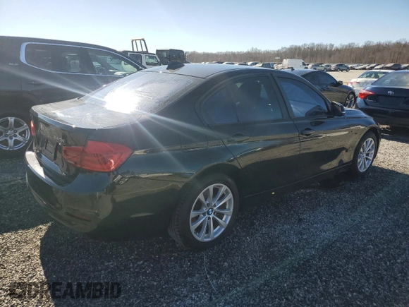 2018 BMW 3 Series 320i with VIN WBA8E1G51JNU91823, listed as a Copart auction lot 46273865 with 100,465 mi miles and Salvage Title. Bid and sale history available at carsss.com. Image 3.