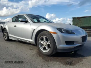2004 Mazda RX-8 with VIN JM1FE17NX40122275, listed as a Copart auction lot 85448154 with 102,798 mi miles and Salvage Title. Bid and sale history available at carsss.com. Image 4.