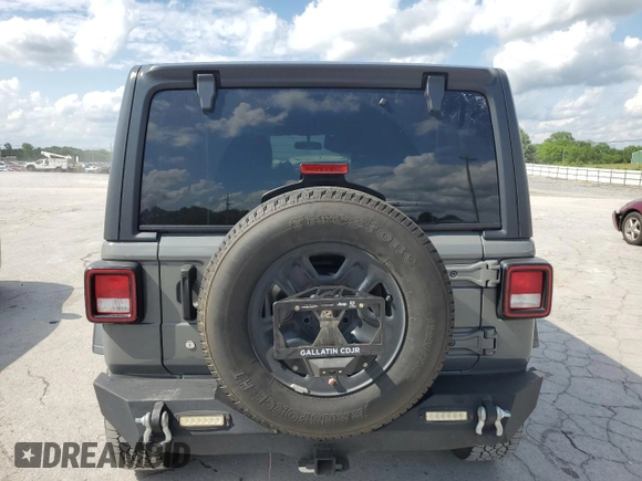 2020 Jeep Wrangler Unlimited Sport S with VIN 1C4HJXDN4LW344401, listed as a Copart auction lot 58404885 with 68,074 mi miles and Salvage title. Bid and sale history available at DreamBid. Image 6.