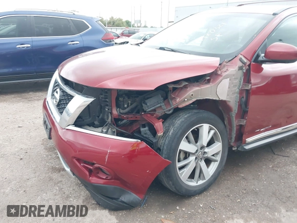 2014 Nissan Pathfinder SV with VIN 5N1AR2MN2EC615825, listed as a IAAI auction lot 41920321 with 167,506 mi miles. Bid and sale history available at carsss.com. Image 6.
