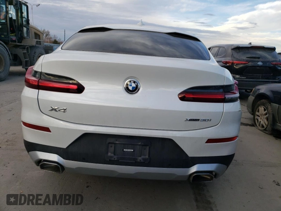 2023 BMW X4 xDrive30i with VIN 5UX33DT0XP9N66582, listed as a Copart auction lot 41864103 with 10,164 mi miles. Bid and sale history available at carsss.com. Image 6.