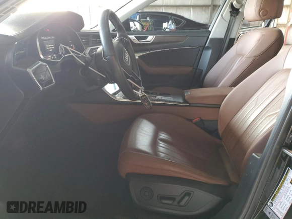 2019 Audi A6 Premium Plus with VIN WAUE8AF27KN120426, listed as a Copart auction lot 85317564 with 57,340 mi miles and Salvage Title. Bid and sale history available at carsss.com. Image 7.