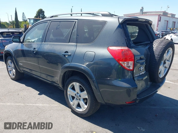 2008 Toyota RAV4 Sport with VIN JTMZD32V985113983, listed as a IAAI auction lot 42654195 with 274,654 mi miles and . Bid and sale history available at DreamBid. Image 3.
