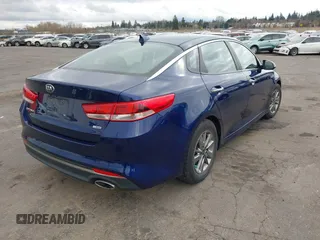 2016 Kia Optima LX Turbo with VIN 5XXGT4L11GG006576, listed as a IAAI auction lot 41666504 with 87,257 mi miles. Bid and sale history available at carsss.com. Image 4.