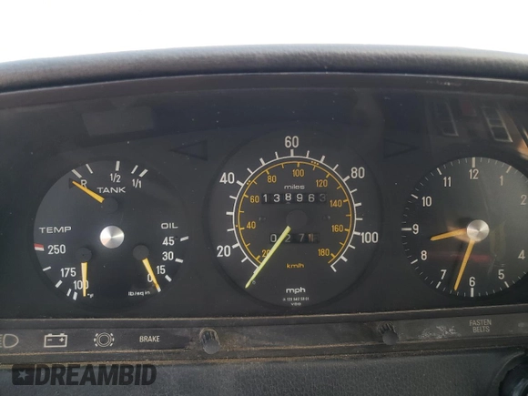 1979 Mercedes-Benz 300 с VIN 12315012002873, выставлен на аукционе Copart как лот 64473964 с пробегом 138 963 миль миль и Чистый • Clean title. История ставок и продаж доступна на DreamBid. Изображение 9.