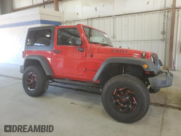 2018 Jeep Wrangler Willys Wheeler W z VIN 1C4AJWAG4JL909083, wystawiony jako Copart lot #57623175 z przebiegiem 82 028 mil mil oraz Szkoda całkowita • Salvage title. Historia ofert i sprzedaży dostępna na DreamBid. Obrazek 4.