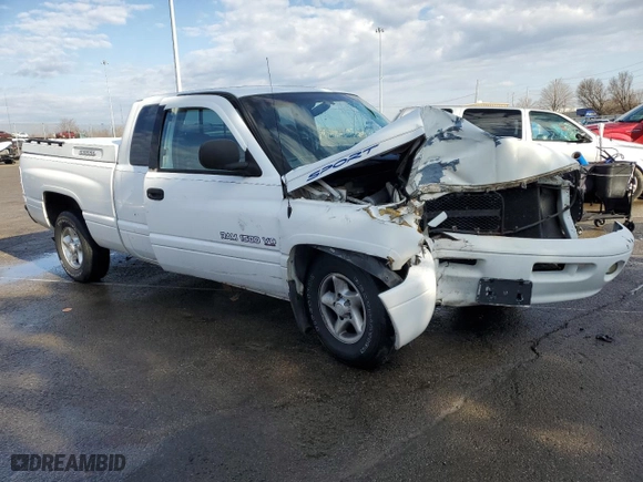 2001 Dodge Ram 1500 with VIN 1B7HC13Y01J200258, listed as a Copart auction lot 45881305 with 0 mi miles and Salvage Title. Bid and sale history available at carsss.com. Image 4.