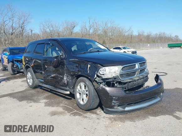 2012 Dodge Durango SXT with VIN 1C4RDHAG0CC196871, listed as a IAAI auction lot 41771399 with 254,779 mi miles and . Bid and sale history available at DreamBid. Image 1.