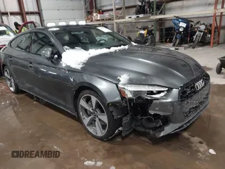 2021 Audi A5 Sportback S line Premium Plus with VIN WAUFACF54MA049369, listed as a IAAI auction lot 41269767 with 46,756 mi miles. Bid and sale history available at carsss.com. Image 1.