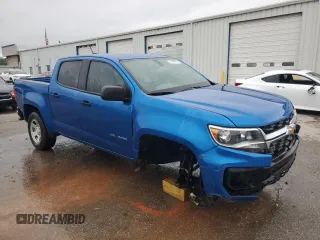 2021 Chevrolet Colorado 2WD Work Truck with VIN 1GCGSBEA8M1142022, listed as a Copart auction lot 51664265 with 56,130 mi miles and Salvage title. Bid and sale history available at DreamBid. Image 4.
