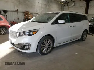 2016 Kia Sedona SX-L with VIN KNDME5C1XG6185380, listed as a Copart auction lot 41875415 with 138,020 mi miles and Clean Title. Bid and sale history available at carsss.com. Image 1.