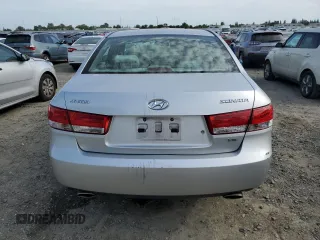 2006 Hyundai Sonata GLS with VIN 5NPEU46F26H065327, listed as a Copart auction lot 53082745 with 142,513 mi miles and Salvage Title. Bid and sale history available at DreamBid. Image 6.