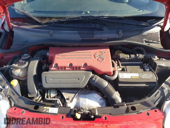 2013 FIAT 500 Abarth with VIN 3C3CFFJH9DT738380, listed as a Copart auction lot 88735915 with 43,977 mi miles and Salvage Title. Bid and sale history available at carsss.com. Image 12.