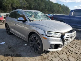 2018 Audi SQ5 with VIN WA1C4BFY9J2110569, listed as a Copart auction lot 79781664 with 71,841 mi miles and Salvage Title. Bid and sale history available at DreamBid. Image 4.