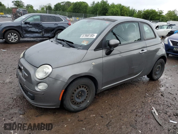 2012 FIAT 500 Pop z VIN 3C3CFFAR4CT365577, wystawiony jako Copart lot #57968185 z przebiegiem 104 332 mil mil oraz Szkoda całkowita • Salvage title. Historia ofert i sprzedaży dostępna na DreamBid. Obrazek 1.