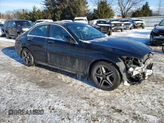2020 Mercedes-Benz C 300 with VIN 55SWF8EBXLU327611, listed as a Copart auction lot 42050895 with 61,785 mi miles and Salvage Title. Bid and sale history available at DreamBid. Image 4.
