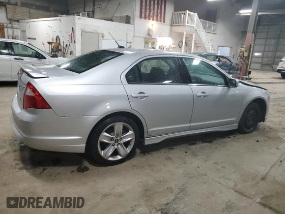2012 Ford Fusion SPORT with VIN 3FAHP0DC7CR391242, listed as a Copart auction lot 47085245 with 64,003 mi miles and Salvage Title. Bid and sale history available at carsss.com. Image 3.