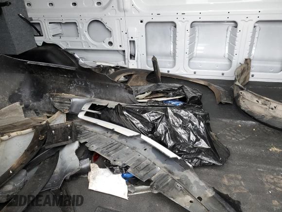 2023 Ford Transit with VIN 1FTYE2CG1PKB20025, listed as a Copart auction lot 80153603 with 44,964 mi miles and Salvage title. Bid and sale history available at DreamBid. Image 13.