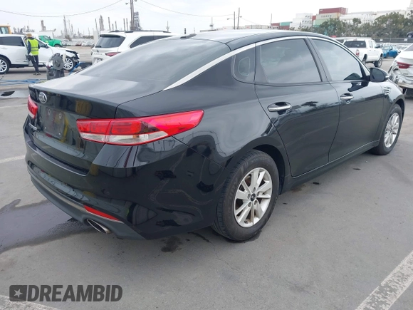 2016 Kia Optima LX with VIN 5XXGT4L37GG024243, listed as a IAAI auction lot 42098585 with 108,777 mi miles. Bid and sale history available at carsss.com. Image 4.
