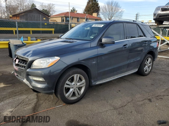 2012 Mercedes-Benz M with VIN 4JGDA5HB8CA046879, listed as a Copart auction lot 48428245 with 97,369 mi miles and Salvage Title. Bid and sale history available at carsss.com. Image 1.